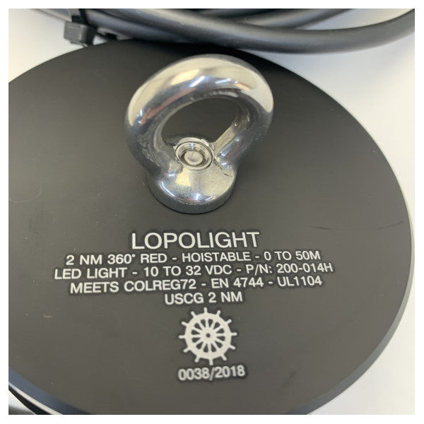 Lopolight 200-14H-B pro 2 nm ΚΟΚΚΙΝΟ ναυτιλιακό φως ανυψώσιμο 