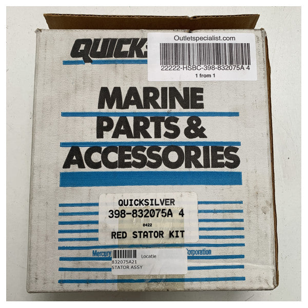 Mercury Quicksilver 100 - 125HP boat stator kit - 398-832075A 4