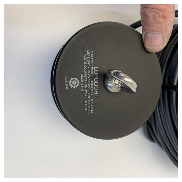 Lopolight 2nm λευκό 360 βαθμών ανυψωτικό φως άγκυρας μαύρο - 200-012H-B 