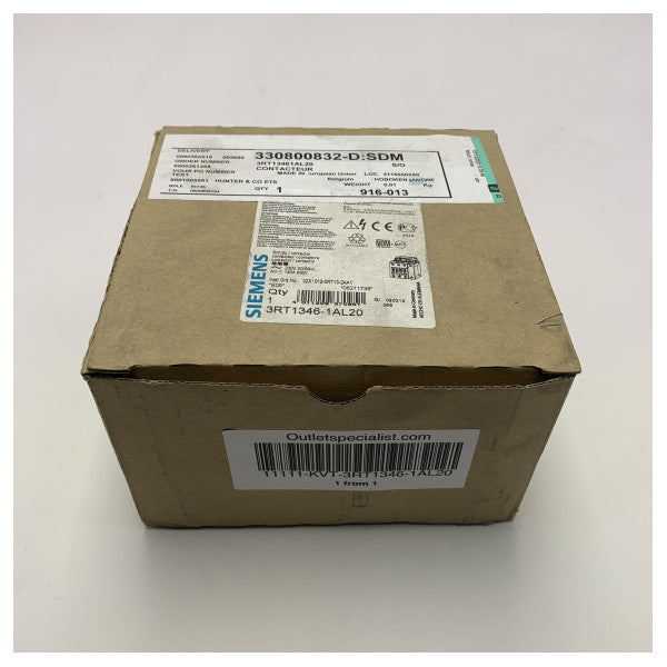 Siemens 3RT1346-1AL20 3NO 230V 50A 22kW relay