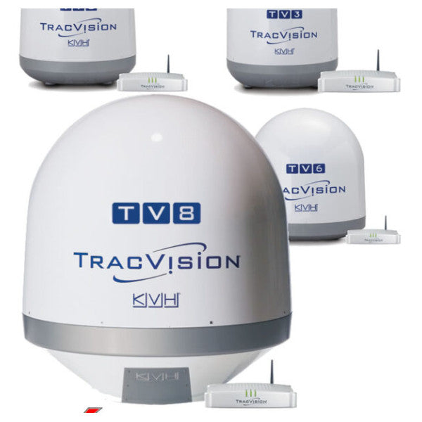 جهاز استقبال KVH TracVision TV8 81 سم جهاز استقبال البث التلفزيوني عبر الأقمار الصناعية KVH TracVision TV8 مع دعم IP - 01-0386-04