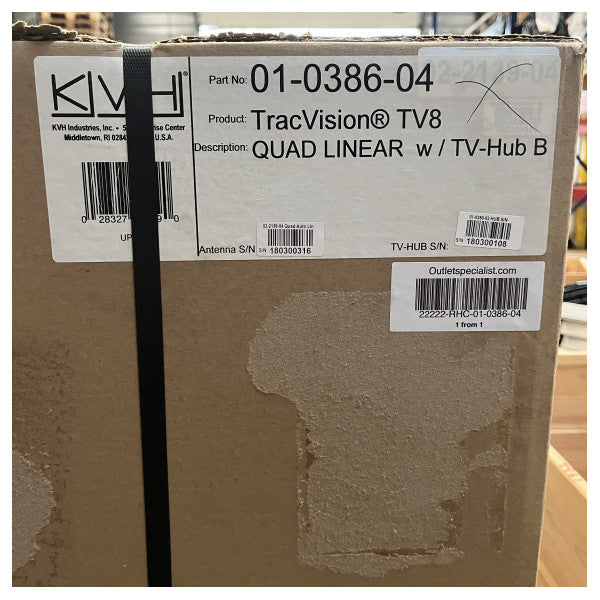 KVH TracVision TV8 81 cm satelliittitelevisiovastaanotin IP-tuella - 01-0386-04