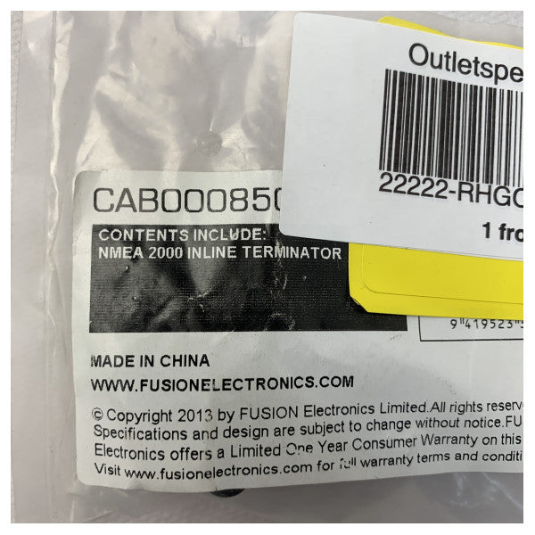Fusion NMEA2000 ターミネータ mf インライン - CAB000850