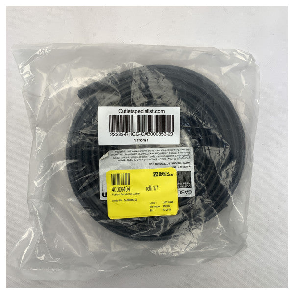 Καλώδιο κορμού Fusion NMEA2000 μαύρο 20M - CAB000853-20