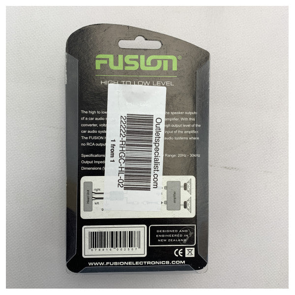 Fusion RCA high to low level converter HL-02