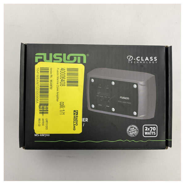 Fusion MS-AM702 amplificatore a 2 zone da 140W nero 12V