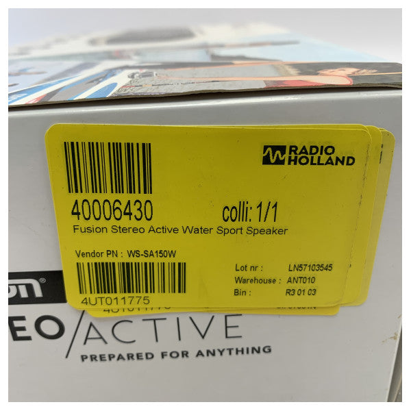 Fusion WS-SA150W langaton merenkulun vedenpitävä kaiutin valkoinen