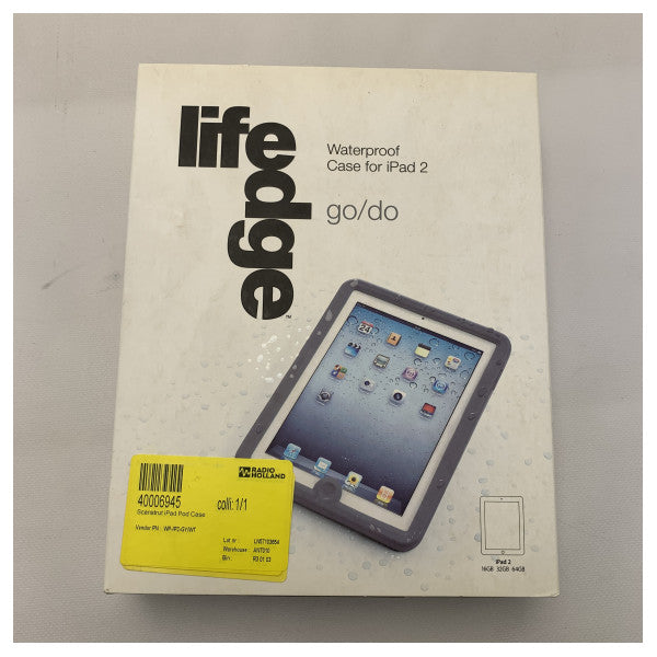 スキャンストラット Lifedge 防水 iPad 2 ケース グレー -IP2-GY/WT