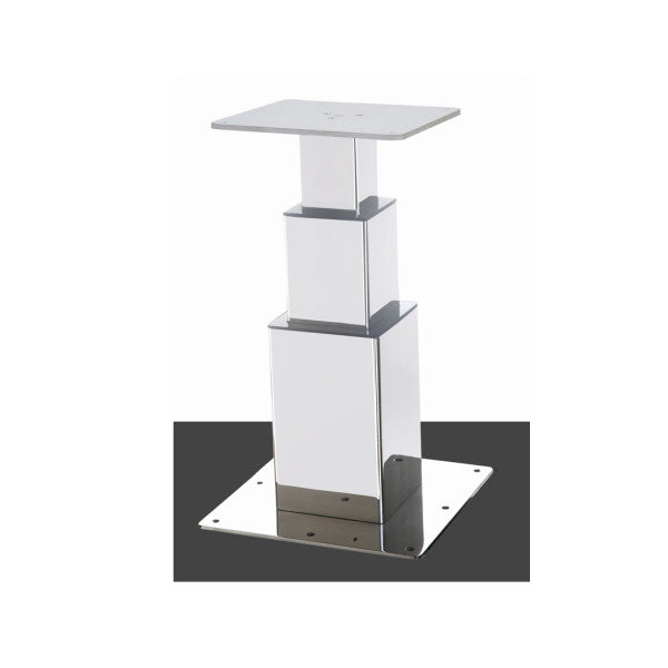 Support de table réglable électrique en acier inoxydable Metalstyle BTE3QI 24V.