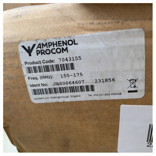 هوائي Amphenol Procom Yagi Antenna للاتصالات عريضة النطاق 155-175 ميجاهرتز - 7043155