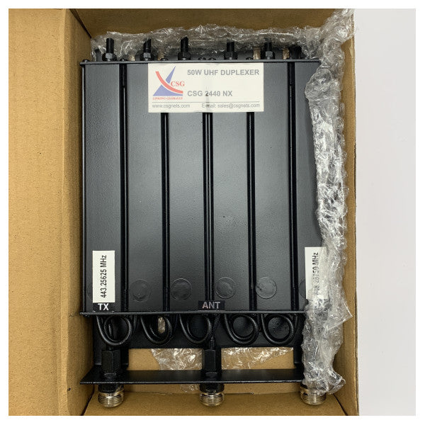 CSG 2440NX UHF Duplexer - Para una compatibilidad de señal óptima