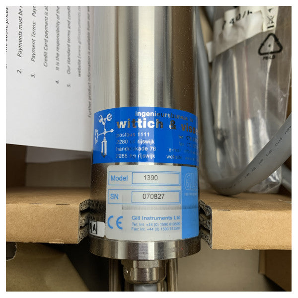Wittich and Visser WindObserver 1390 Marin precisionsanemometer - hållbar vindhastighetsmätare i rostfritt stål