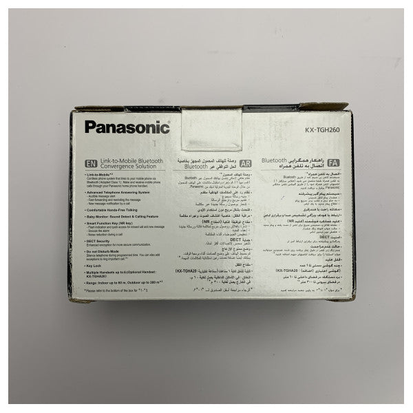 Panasonic KX-TGH260 Téléphone sans fil avec Bluetooth, autonomie de batterie de 10 heures