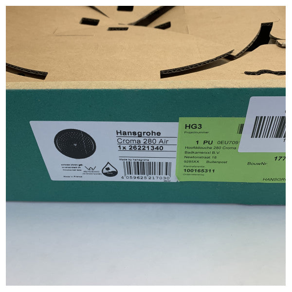 Cabezal de ducha Hansgrohe E300 Raindance Negro cepillado mate - 26238340 