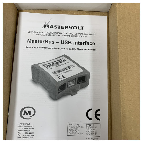 Mastervolt Masterbus USB Interface Enhed - 77030100 