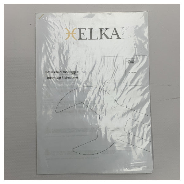 Elka series 70 stainless steel removable deck shower foldable