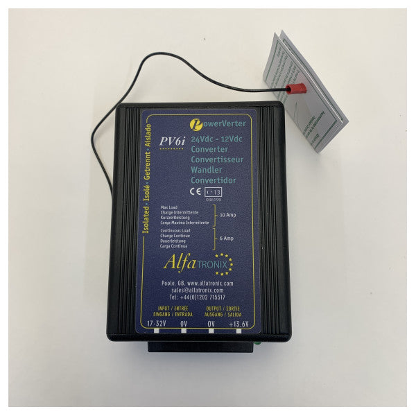 AlfaTronix PV6i Izolowany konwerter DC na DC - 24 do 12V 