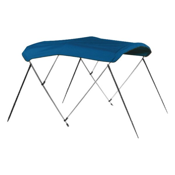 Carver 3 Bow 73 til 78 Inch Pacific Blue Canvas Bimini Cover - 403A04