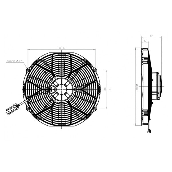 Морски вентилатор Gallinea 305 MM 24V бял - 06100018