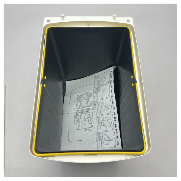 Міцний морський контейнер для сміття в шафі | Водонепроникний і стійкий до погодних умов пластиковий сміттєвий бак для човнів і кораблів