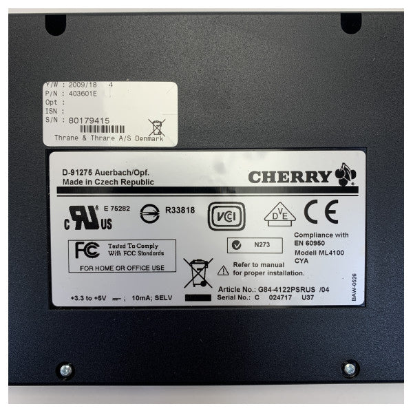 Sailor KB4641E / TT-3601E Marin tangentbord för MF/HF SSB dataterminal 