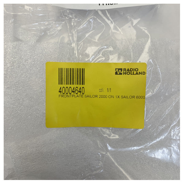 Sailor 2000 frontplate monteringsplate svart - 2000-6000 