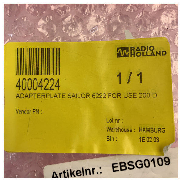 Sailor univerzalna montažna ploča za SAILOR 6222 za korištenje s 200 D morskom konzolom 