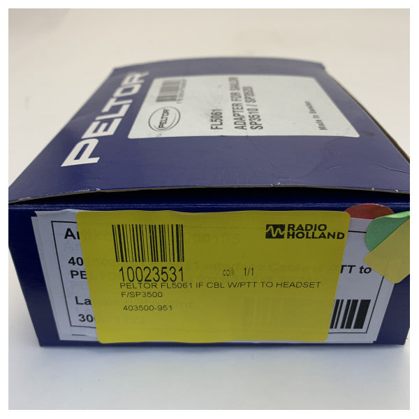 Peltor FL5061 Kabel ta' Interfaċċa bi PTT għall-Headset Sailor SP3510 u SP3520 