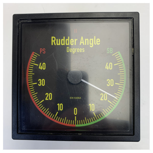 Indicador de ángulo de timón Deif XL144 Display 24V 45 grados 