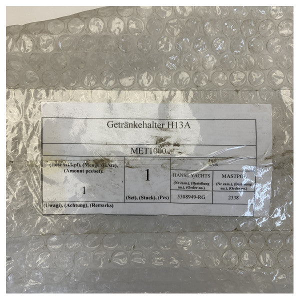 Supporto per bevande e corrimano per Hanse 675 