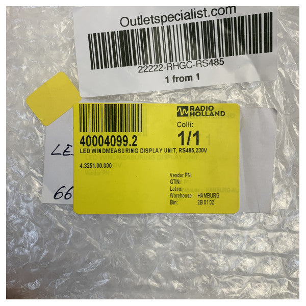 Thies Clima 4.3251.00.000 Морський індикатор вітру Дисплей чорний 