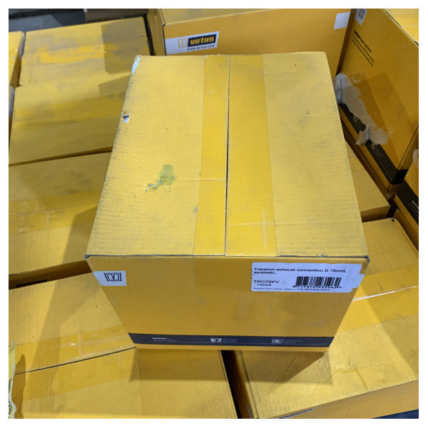 Vetus Tru-Hull Plastisk Avgasutlopp med Ventil D75 mm Svart - TRC75PV 