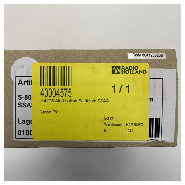 EuroCom Sailor H4125 Iridium Skibssikkerhedsalarmsknap Panel 