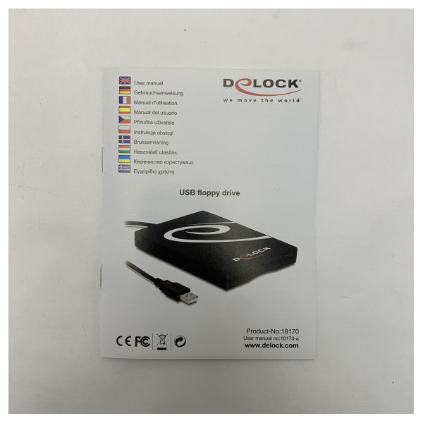 DeLOCK Εξωτερική Μονάδα Δισκέτας USB 3,5 ιντσών 1,44MB FDD Reader για Windows & Mac 