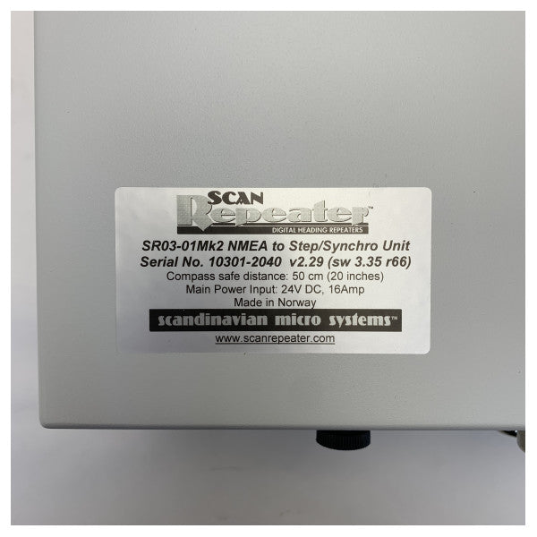 Scandinavian Micro Systems Gyrokompas Gentagelses Kontrolenhed - SR03-01Mk2 