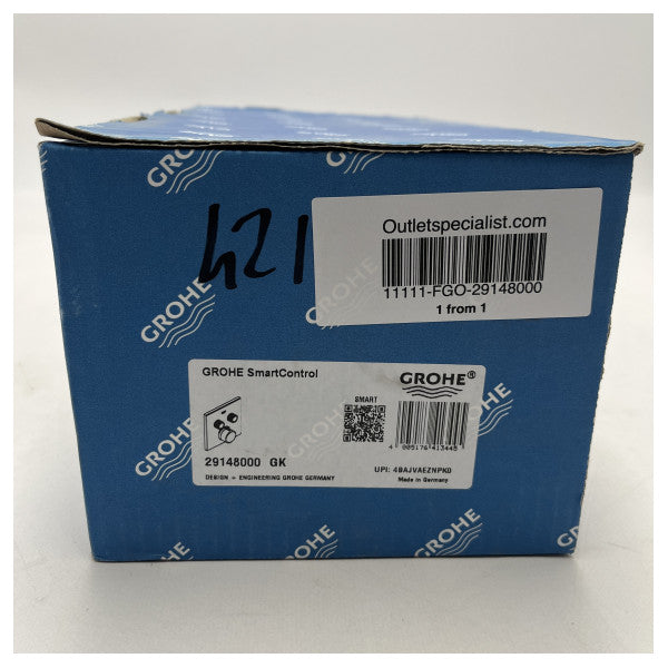 Grohe SmartControl Water Flow Control Panel 29148000 � Holdbar krom messing udvendigt til både og yachter