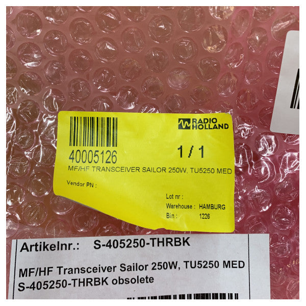 Transcepteur marin MF/HF Sailor TU5250 Series 5000 de 250W 