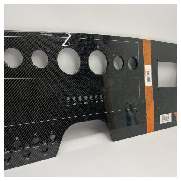 Pannello plancia in fibra di carbonio originale Riva per Rivamare 38 con plotter da 7 pollici - 426075