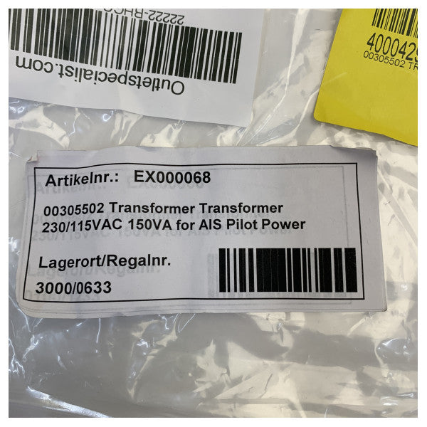 Морски трансформатор 230/115 VAC 150VA - За захранване на AIS пилот - 00305502 