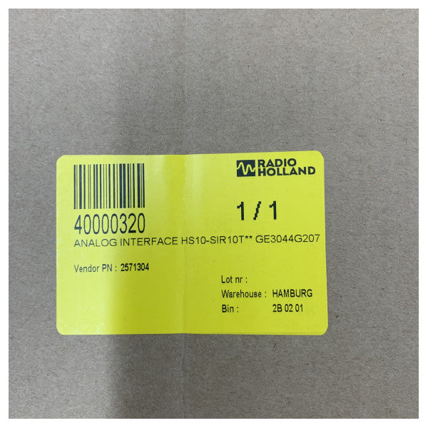 Wartsilla SAM Electronics Interface Analogique HS10-SIR10T - GE3044G207 
