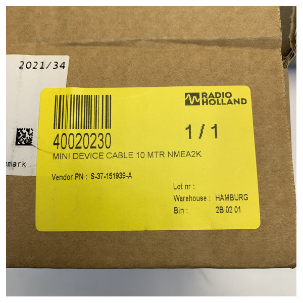 Sailor Marine NMEA 2000 Data Cable 10m - S-37-151939-A