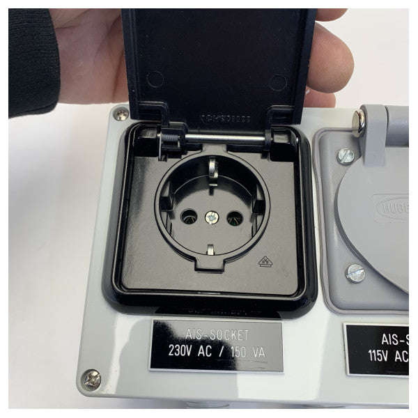 صندوق توصيل طيار AIS ومأخذ كهرباء 230 / 115 فولت 