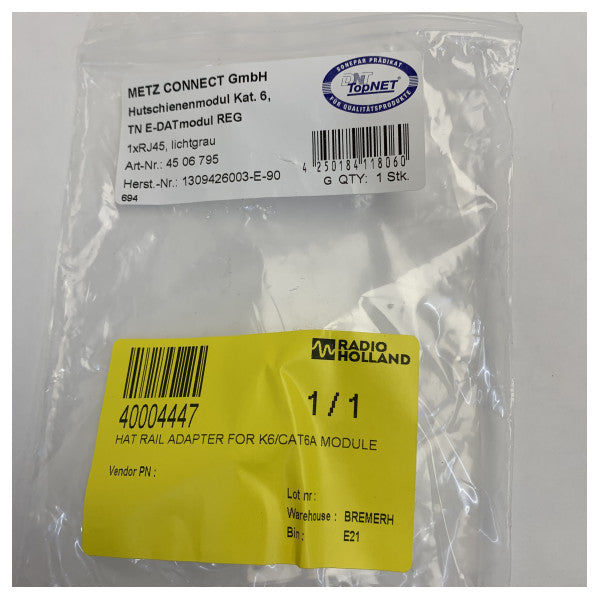 Modulu tad-Data IP20 DIN Rail Universali għall-Panels ta' Kontroll Marittimi u Distribuzzjoni tas-Sinjali 