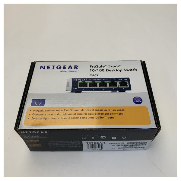 Netgear 5-portni 10/100 Fast Ethernet neselektivni preklopnik 