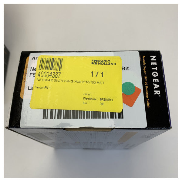 Netgear 5-portni 10/100 Fast Ethernet neselektivni preklopnik 