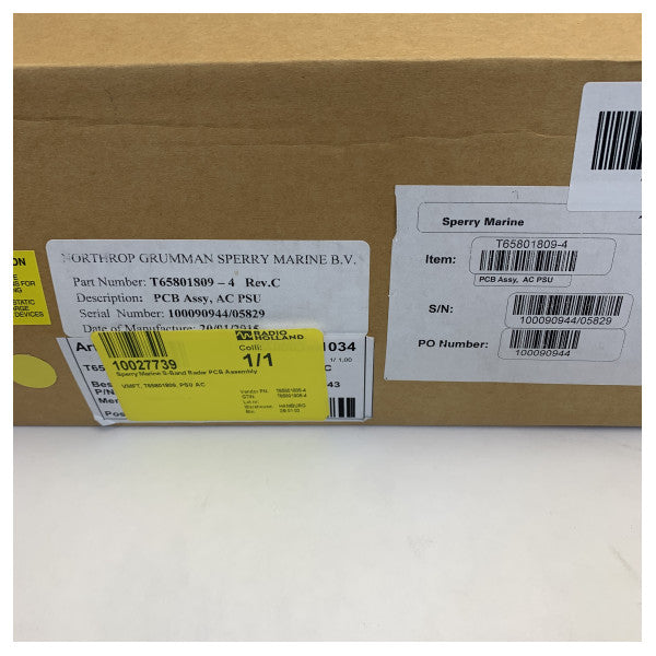 Системата за захранване на предавателя Sperry X-Band за Visionmaster - T65801809-4 