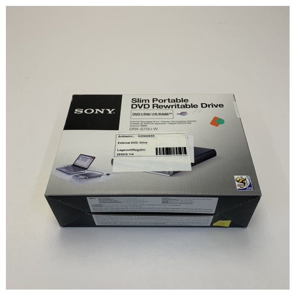 Sony DRX-S70U-W Grabadora de DVD RW externa portátil ultrafina USB 