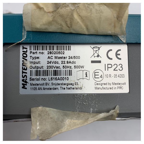 Mastervolt AC Master 24/500 Marine Inverter da 24V DC a 230V AC 500W per barche e navi