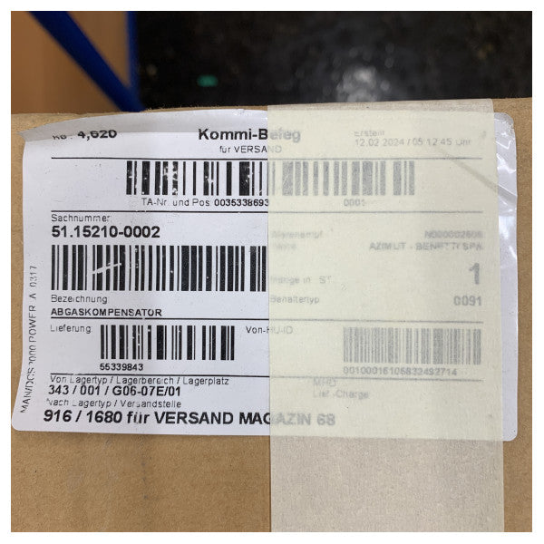 Centek Jeneratör Egzoz Su Ayırıcı Susturucu 3.5 x 3.5 x 2 inç - 1020350 