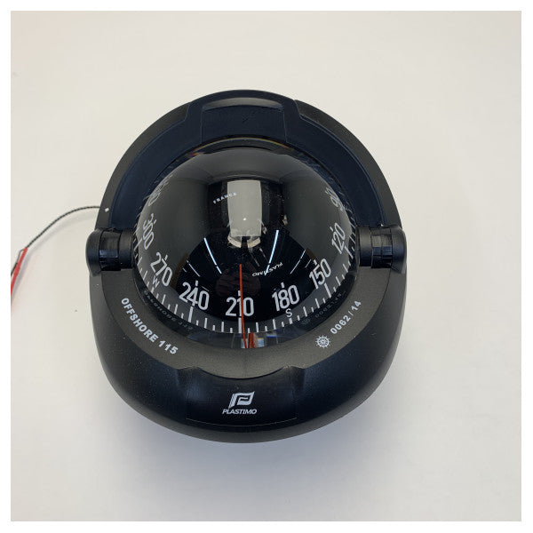 Plastimo Offshore 115 kompas med sort skive 12/24V - 60991 